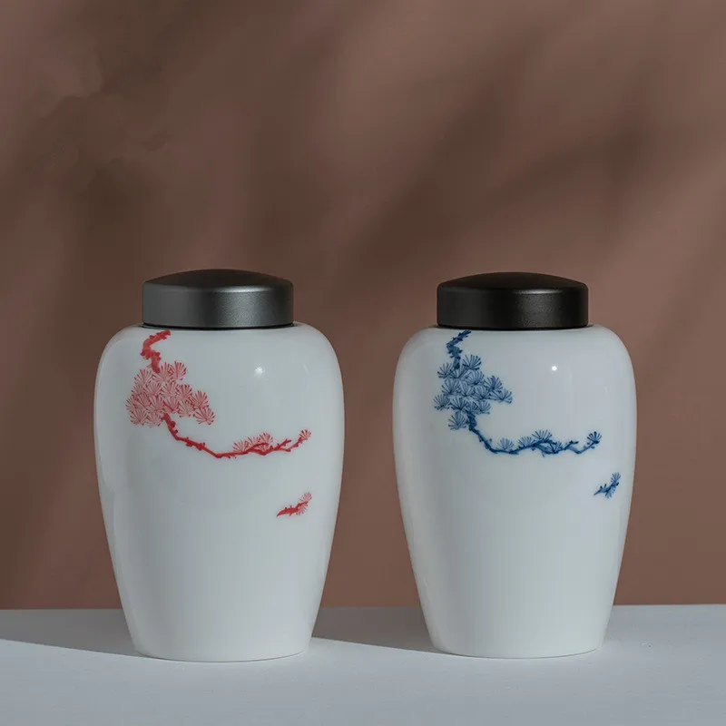 Pet urn, Small Ceramic Ash Funeral Burial Box, Cremation Keepsake for