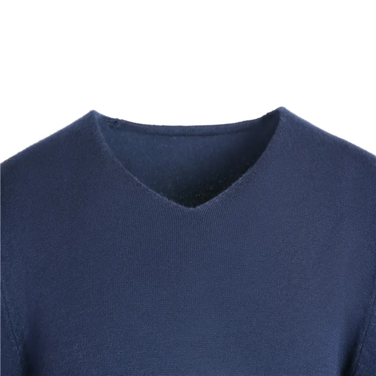Осень-зима Для мужчин s свитер Slim Fit Для мужчин шикарное платье с v-образным вырезом и однотонные Цвет повседневные мужские свитера, брендеовые трикотажные пуловеры