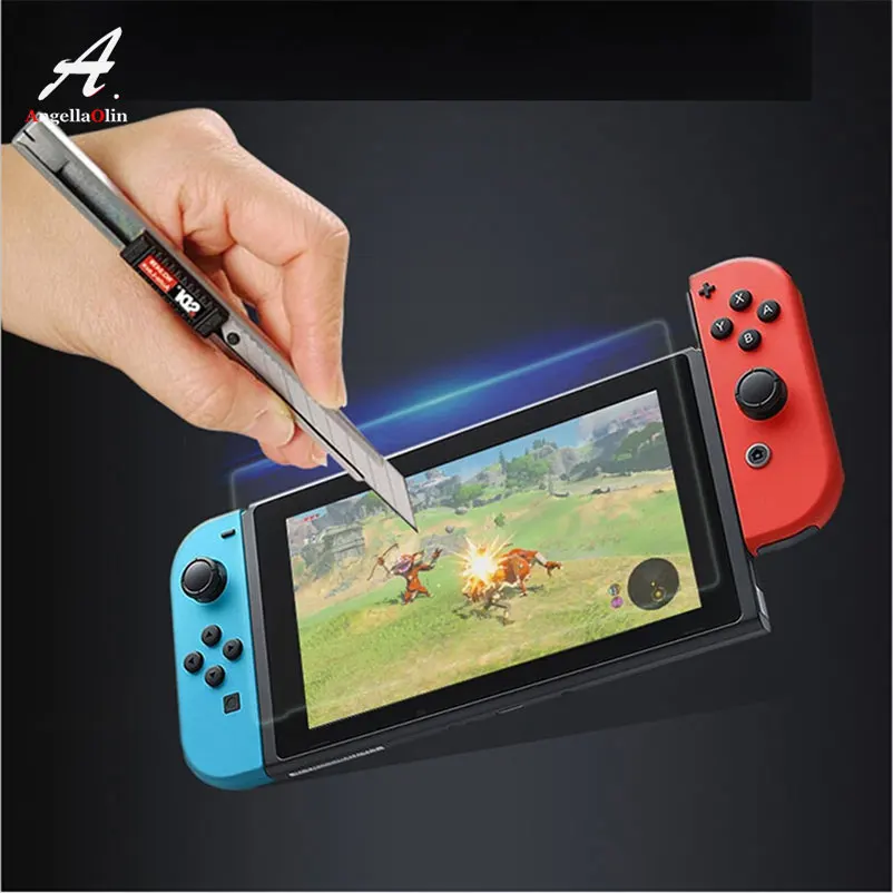 AngellaOlin для Nintendo Switch NS 9H полное покрытие закаленное стекло Защита экрана Защитная