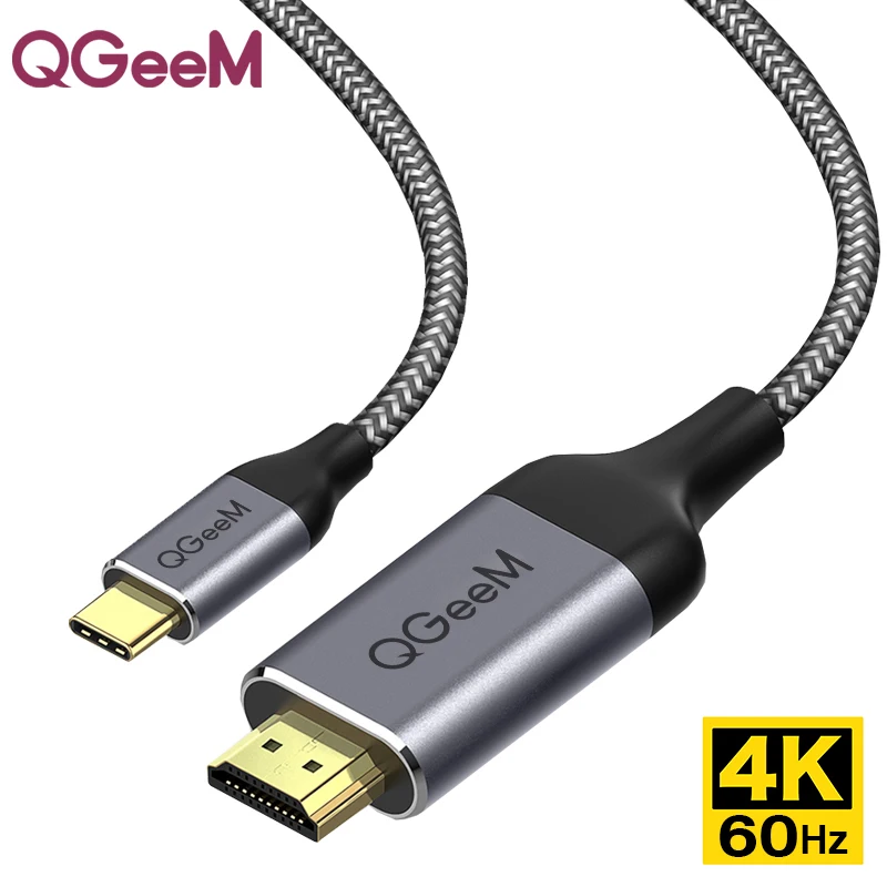 QGeeM USB C к HDMI кабель 4K type C HDMI Thunderbolt 3 конвертер для MacBook huawei mate 30 USB-C HDMI адаптер usb type C к HDMI QGeeM USB C к HDMI кабель 4K type C HDMI Thunderbolt 3 конвертер для MacBook huawei mate 30 USB-C HDMI адаптер usb type C к HDMI