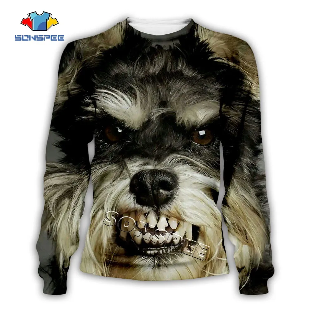 0-SONSPEE Fashion Men Pullover Long sleeve Women Casual Hip hop Tops Streetwear 3D Animal Print Funny dog face Sweatshirts Hoodies (5)
