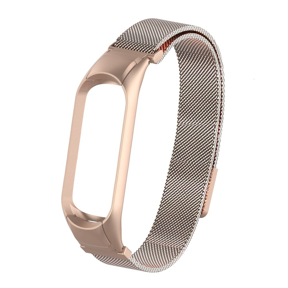 Vintage gold Браслет mi lanese для Xiaomi mi Band 3 4 спортивный ремешок часы из нержавеющей стали ремешок для mi band 3 4 браслет mi band 4 3 ремешок - Цвет ремешка: Vintage gold