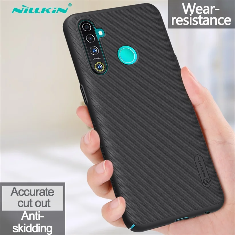 Чехол Nillkin для OPPO Realme 5 Pro Realme Q, суперматовый защитный жесткий защитный чехол для OPPO Realme5 Pro, чехол - Цвет: Black
