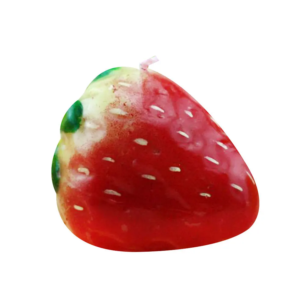 Strawberry Свеча в форме фрукта, день рождения, Декор для дома, украшение, романтическое украшение - Цвет: Strawberry