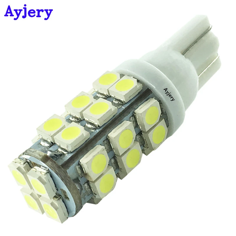 AYJERY 100X T10 1210 28 SMD 168 194 W5W сигнальные лампы с клиновидным светом белые синие красные