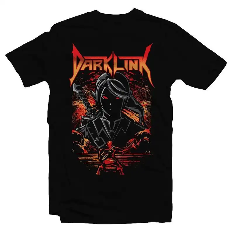 Dark Link Legend of Zelda Darkness Heavy Metal ocarina Time Tee nintendo Shirt TLOZ рубашка для видеоигр графический