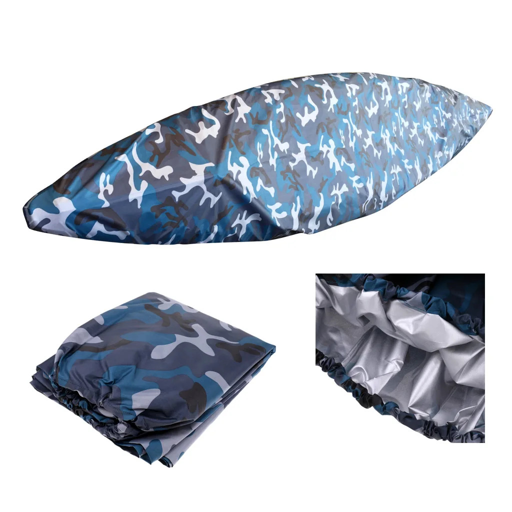 Boat Cover Fishing Boat Cover 6.9ft-19.7ft Waterproof Storage Dust Cover Shield for Kayak / Canoe Boat