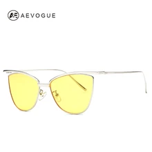 AEVOGUE, солнцезащитные очки для женщин, новейшие, брендовые, дизайнерские, кошачий глаз, линзы, покрытие, сплав, оправа, солнцезащитные очки, UV400, AE0416