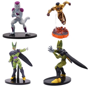 

Dragon Ball Showcase Gold Frieza BWFC Cell PVC Action Figures Super Saiyan Toys Collectible Model Doll Gifts for Children