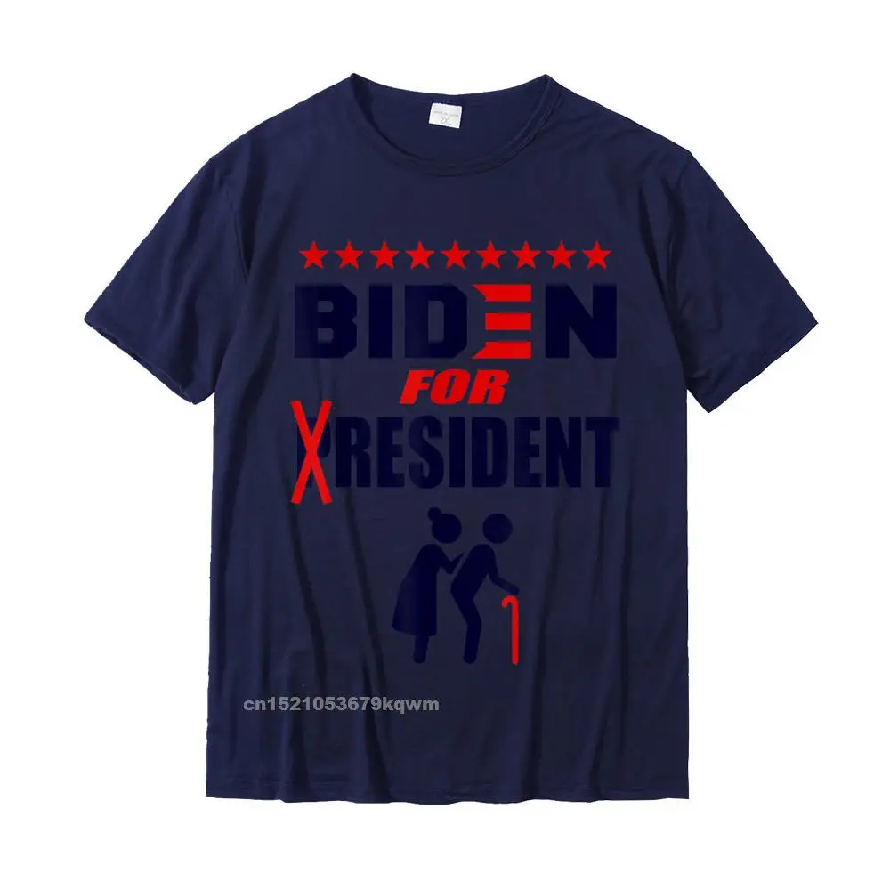 Classic T Shirt Fitted Crewneck Casual 100% Cotton Fabric Men T Shirt Custom Short Sleeve Tees Wholesale Funny Biden 2020 Quote BIDEN for PRESIDENT without quot P quot T-Shirt__4668 navy