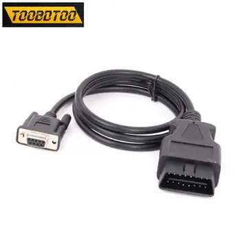 

OBD2 16Pin Male to RS232 DB9 Female Car Diagnostic Cable OBD OBD2 16Pin to RS232 DB9 connected with OBD2 ELM327 USB scanner