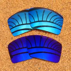 Голубой лед зеркальные и фиолетовый зеркальные Поляризованные замены линзы для наручники 1 и наручники 2 кадра 100% UVA и UVB