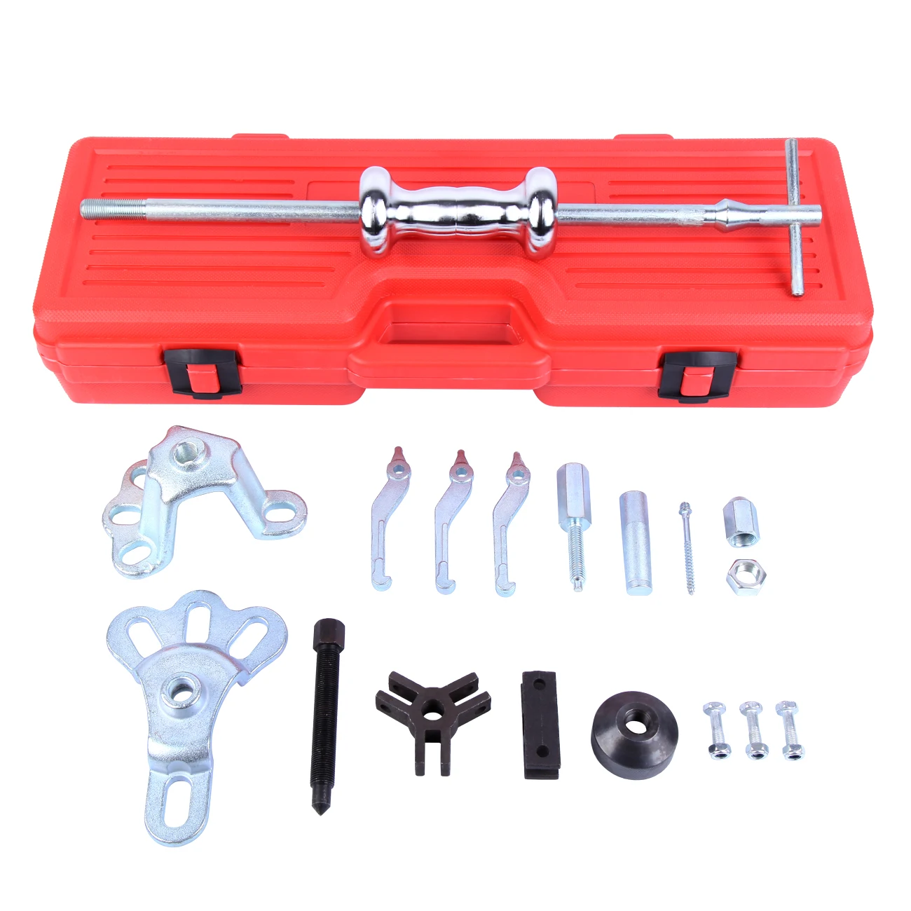 Samger 18pcs Slide Hammer Puller Set Internal Bearing Dent Puller 2/3 Jaw External HD Bearing