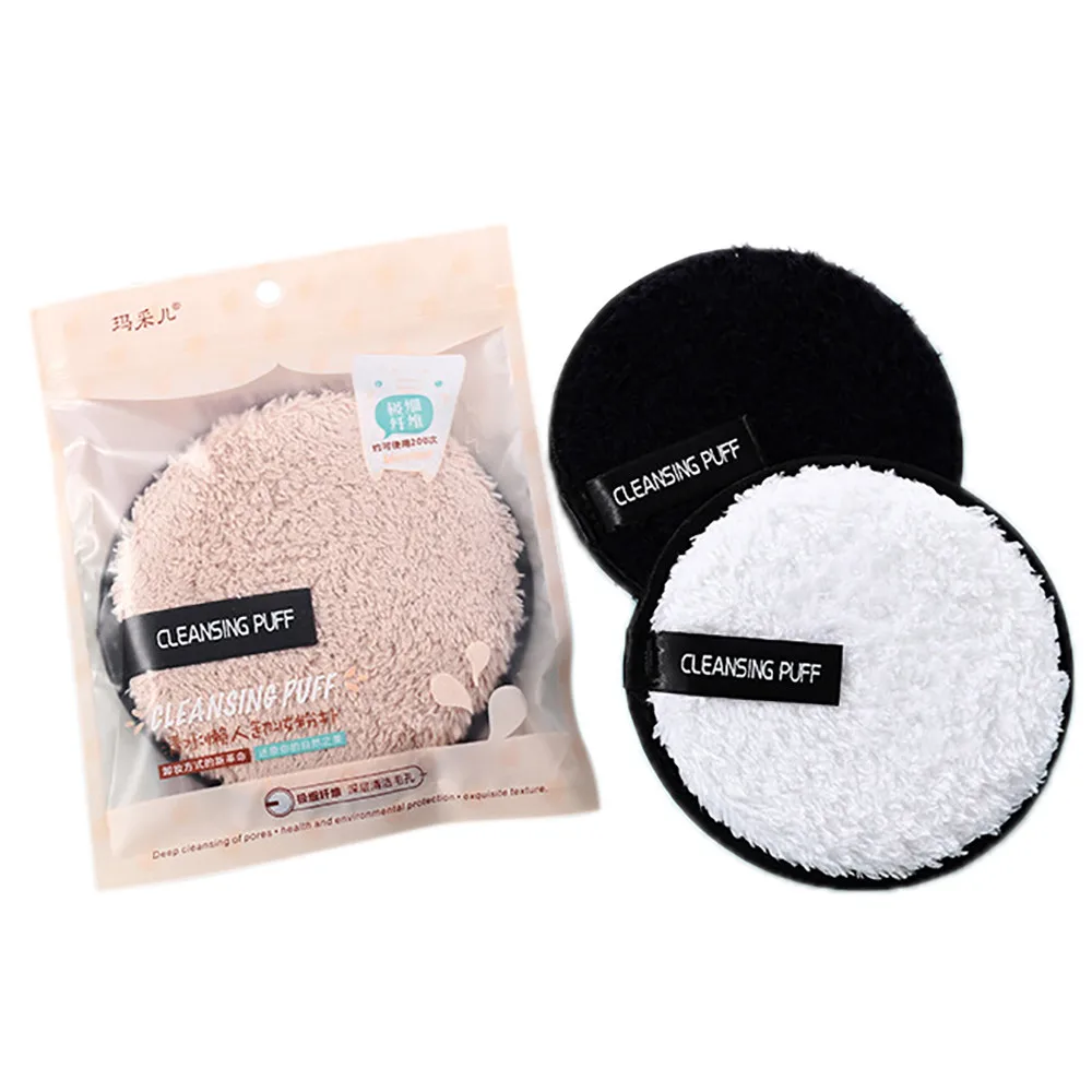 Makeup remover promote healthy skin Microfiber Cloth Pads Remover Towel Face Cleansing Makeup Lazy cleansing powder puff X245 PH