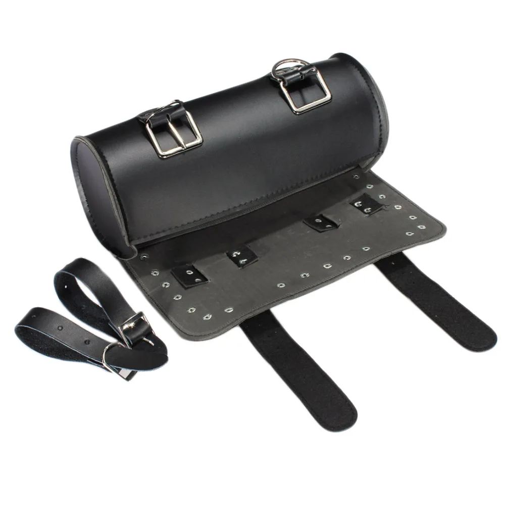 Hot New Black Prince's Car Motorcycle Saddle Bags Storage Cruiser Tool Bag Luggage Handle Bar Bag Tail Bags Pacote Motos Le