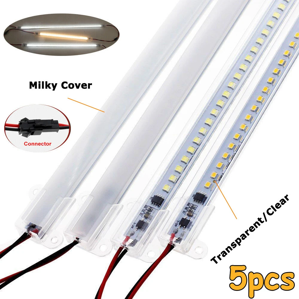 5Pcs/lot 30cm 40cm LED Rigid Strip Light Floodlight Tubes Bar 2835 SMD DIY Counter Showcase Shelf Window Display Lamp 220V