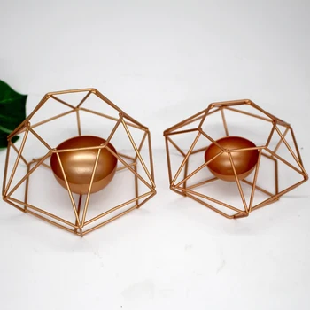 

Geometry Small Tealight Candle Holders Tabletop Aritist Craft Candelabra Table Artist Craft for Home Decor Accesseries