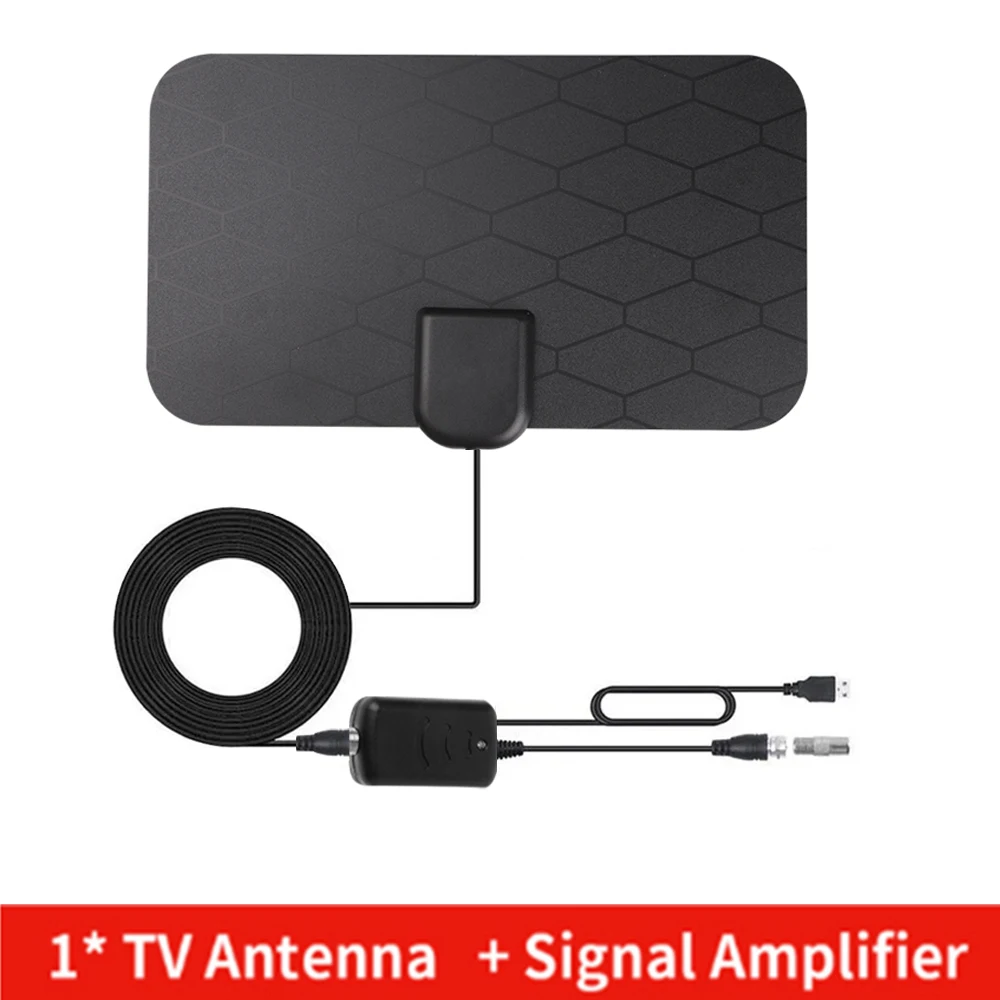 Protable 8K 4K Digital 1080p DVBT2 TV Antenna Booster 1300 Miles HDTV