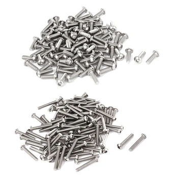 

200 Pcs 0.5Mm Pitch Stainless Steel Hex Socket Button Head Screws, 100 Pcs M3X10Mm & 100 Pcs M3X20Mm