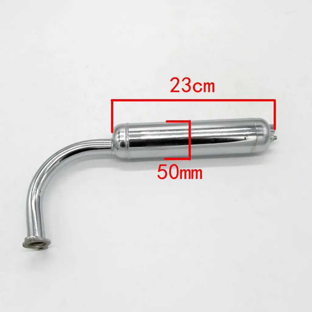 Exhaust Muffler Pipe 2 Stroke Motorized Push Bike 48/66/70/80cc Engine