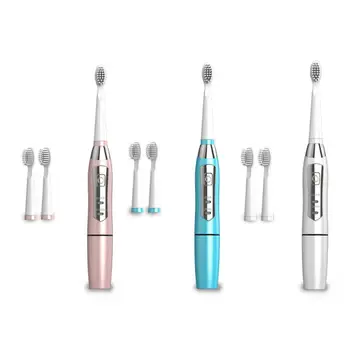 

Adult Sonic Toothbrush Electric Brush Waterproof Soft Bristle Deep Clean 35000/min Frequency Dental Care Oral Hygiene SG-610 3 H