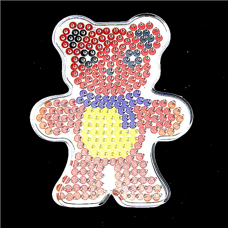 Хама бисер шаблон 5 мм Perler основы для бусин доска с рисунком бумаги Pegboards гладильная предохранитель бусины шаблоны Tangram Jigsaw Board - Цвет: Bear