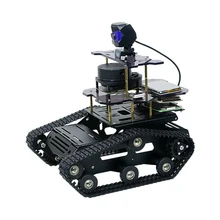 DIY умный робот-Танк шасси автомобиля с лазерным радаром для Raspberry Pi 4(2G) обучающая игрушка подарок для ребенка взрослого-черный/желтый/синий