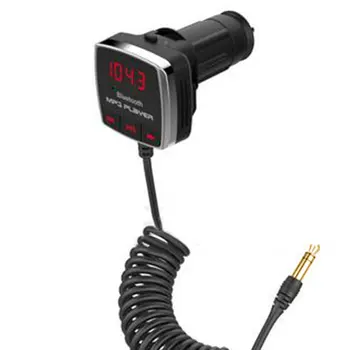 

New New Car FM Stereo Bluetooth Wireless Audio Dual Transmission LED Screen MP3 Music Telegraph USB Port 5V/2.1A Charging