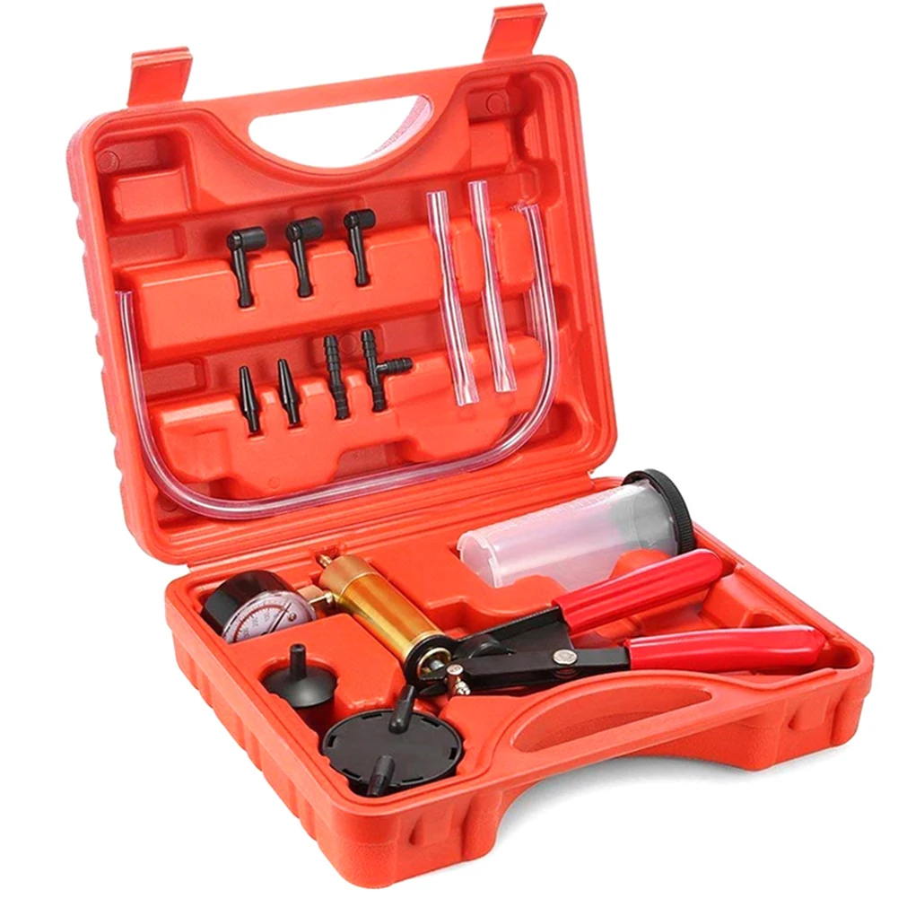 

Hand Held Vacuum Pump Tester Brake Bleeder Kit Portable Bleeding Tools for Car NJ88