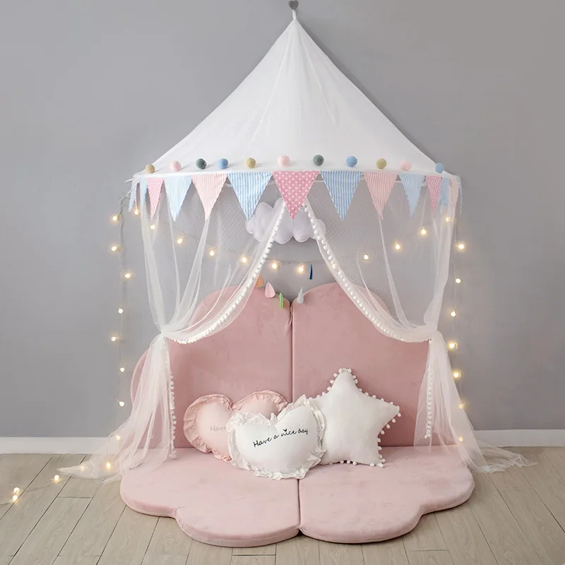 Pink Princess Castle Play House Nordic Kid Play Tent Tipi Enfant Indoor Baby Girls Crib Canopy Net Bed Tent Children Room Decor 2 Pink Princess Castle Play House Nordic Kid Play Tent Tipi Enfant Indoor Baby Girls Crib Canopy Net Bed Tent Children Room Decor 2