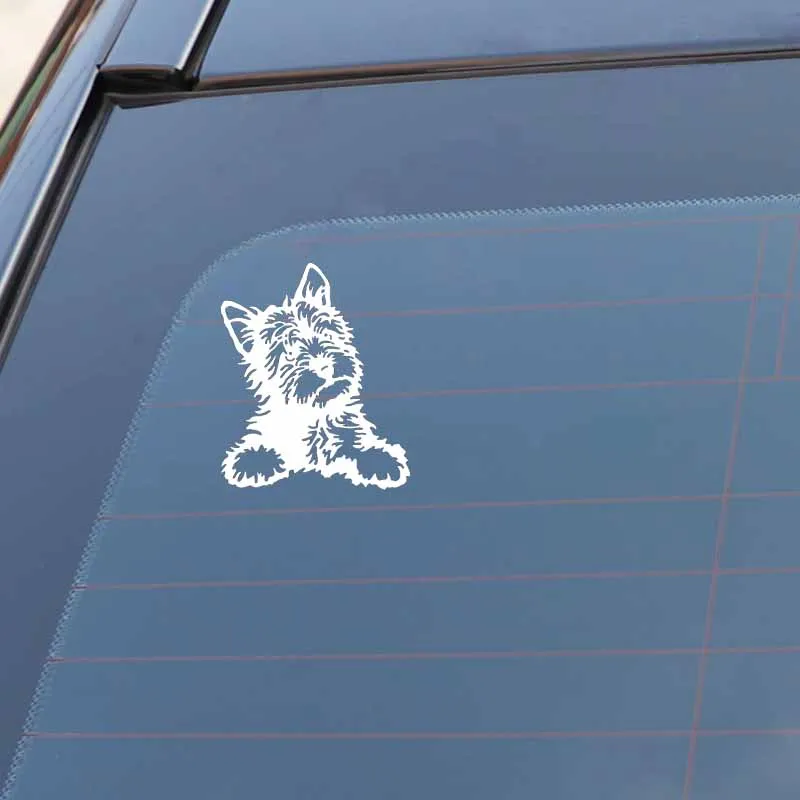 12 7*15 2 см Виниловая наклейка Yorkie Dog милые водонепроницаемые автомобильные