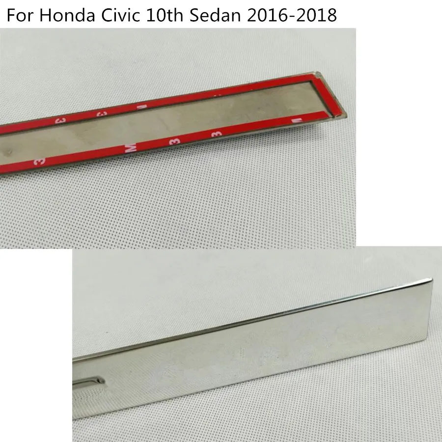 Для Honda Civic 10th Sedan автомобильный Стайлинг крышка из нержавеющей стали Боковая дверь обшивка кузова палка полосы фигурная лампа 4 шт