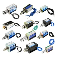 Uxcell JF-0730B DC 12 В 300mA 5N 10 мм нажимной тип открытой рамки линейного движения Электромагнит