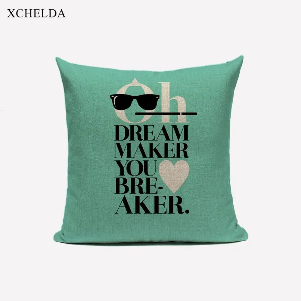 Cushion Cover Tiffanyco Breakfast Audrey Hepburns Linen Throw Pillow Case for Sofa Car Seat Home Decorative Pillowcase 45x45