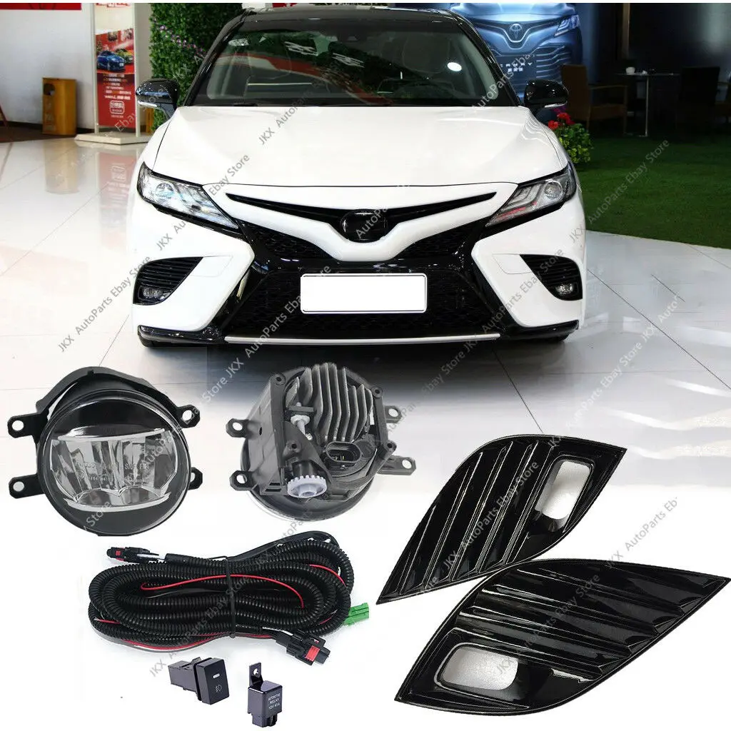 Для Toyota Camry SE XSE высокое качество бампер крышка противотуманные фары и комплект жгутов
