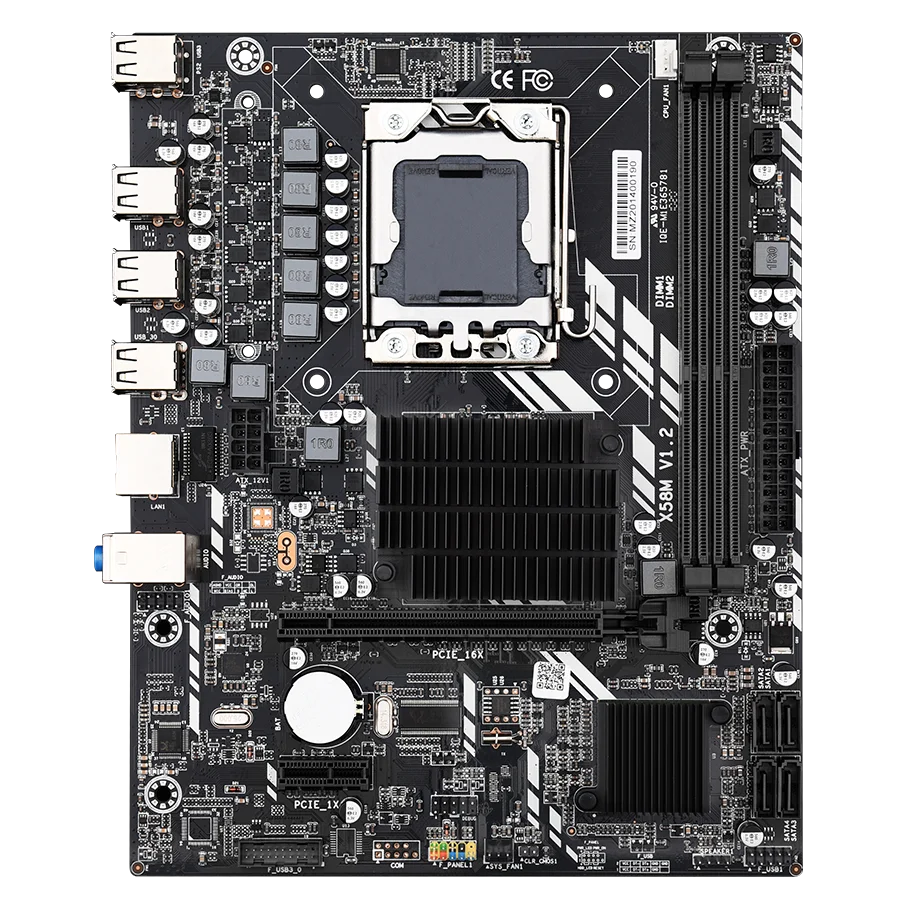 Материнская плата X58 LGA 1366 LGA1366 с поддержкой REG ECC DDR3 и процессоров xeon USB3.0 AMD RX Series
