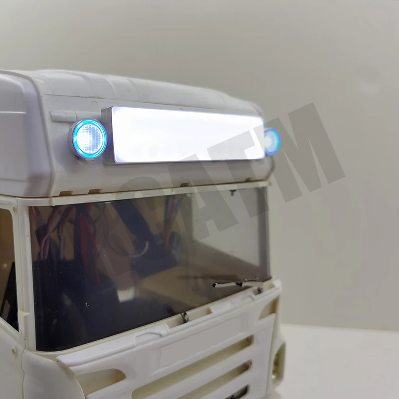 1 пара металлические ангельские глазки Потолочные фары для 1/14 Tamiya RC Truck car SCANIA R470