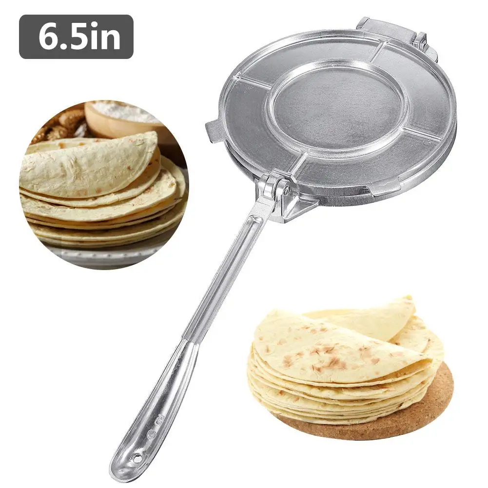 6 5 дюймов Tortilla Maker пресс Pan Heavy ресторанный коммерческий алюминиевый Pie