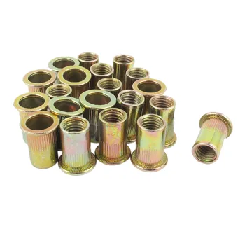 

20pcs Flat Head Metric Steel M8 Blind Insert Rivet Nut Rivnut