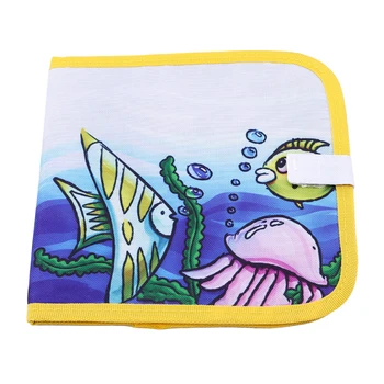 

New 1Pc Square Plastic Cartoon 21*21 cm Size Baby Drawing Toys Recycle Safe Chalk Drawing Paint Learning & Education Puzzle Toy