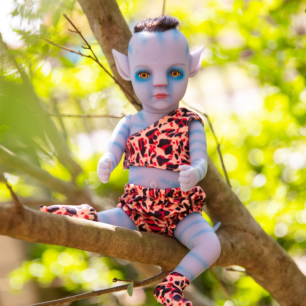 FEELWIND 20inches Avatar Vinyl Newborn Baby Lifelike Toy for Children Alive Realistic Bebe Full Body Doll Christmas Gift |