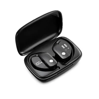 Słuchawki Bluetooth NVAHVA prawdziwe bezprzewodowe wkładki douszne zaczep na ucho słuchawki sportowe TWS Bass Gaming słuchawki douszne z mikrofonem IPX5 wodoodporna