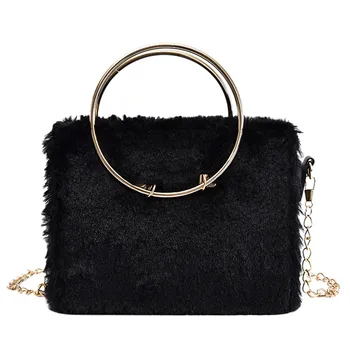

Lady Women Bag Shoulder Bag Student Messenger Small square Bag Fashion Wild Solid Color Simple Trend College Wild Flannel