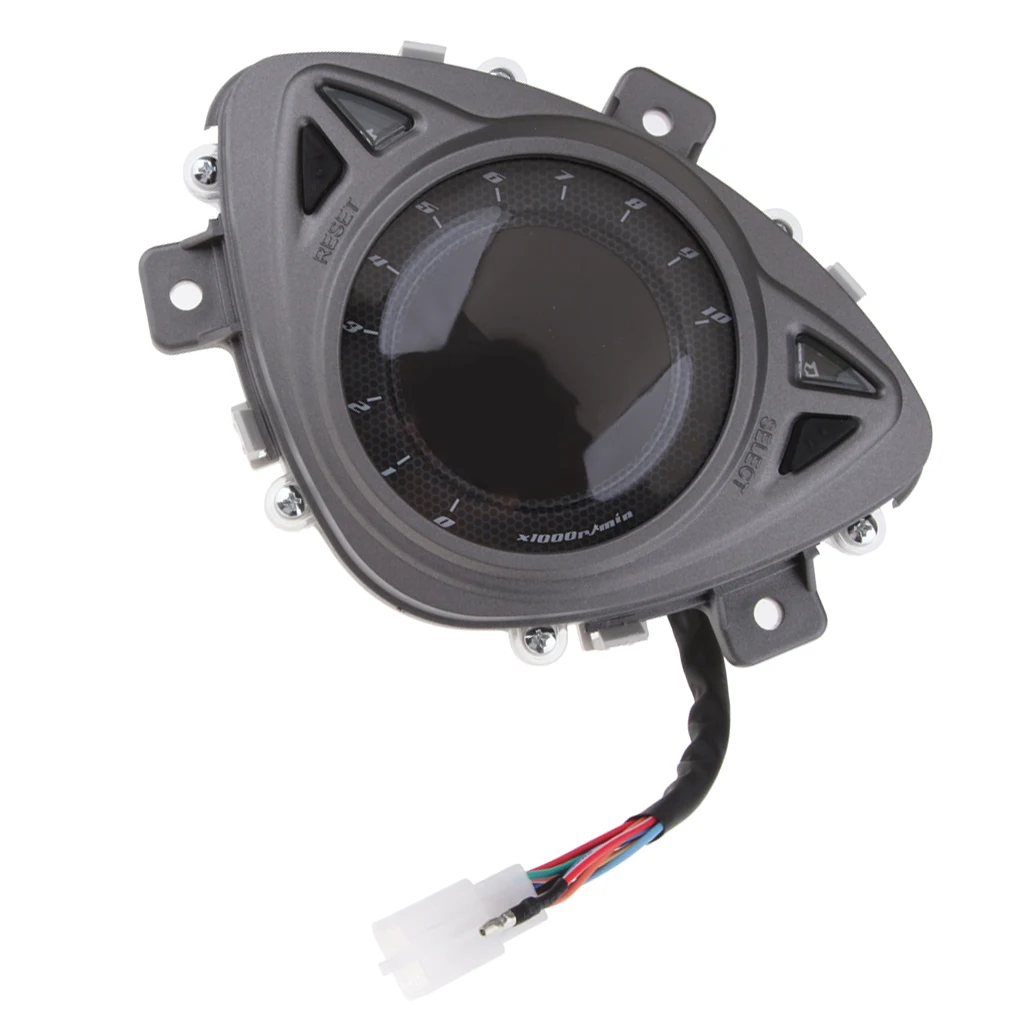 Motorcycle 7 Colors LCD Digital Speedometer Odometer Backlight For Yamaha 100RSZ