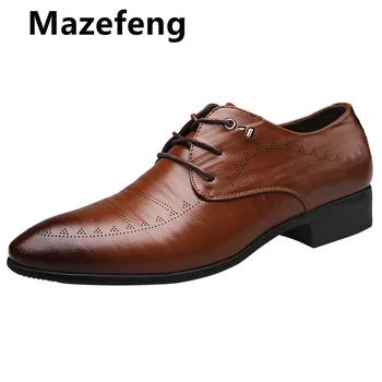 

New Italian Black Formal Shoes Men Loafers Wedding Dress Shoes Men Patent Leather Oxford Shoes for Men Chaussures Hommes En Cuir
