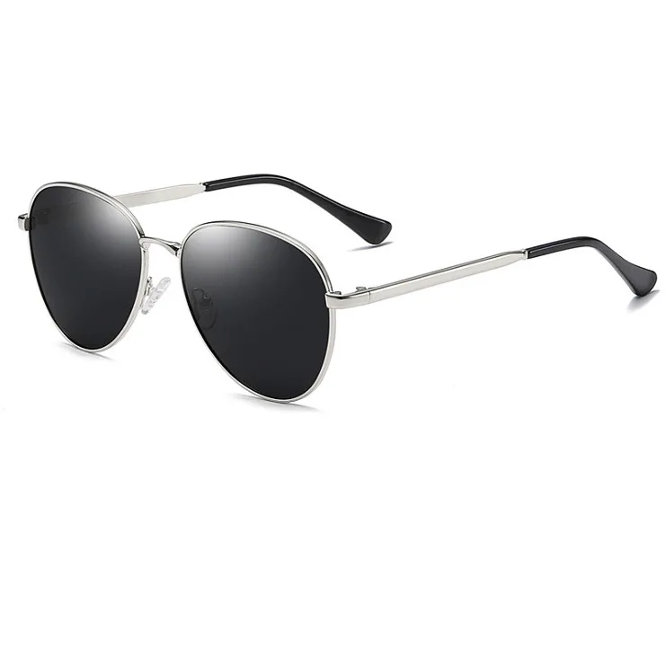 YOOSKE Pilot зеркальные солнцезащитные очки, поляризованные, для женщин, мужчин, фирменный дизайн, металлические солнцезащитные очки, Ретро стиль, для девушек, для улицы, для вождения, очки UV400 - Цвет линз: SILVER
