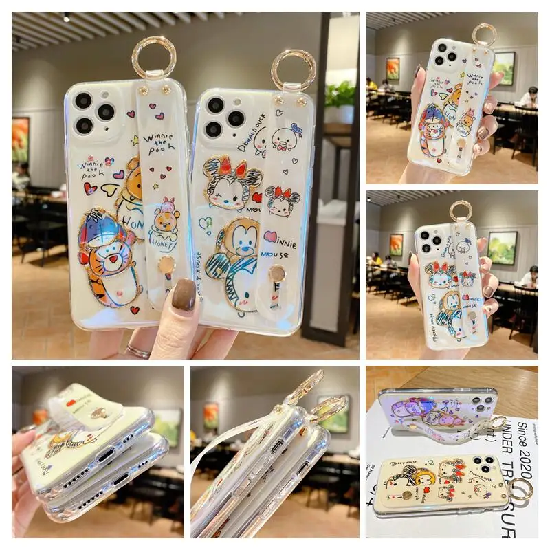 Disney Mickey Mouse Minnie Pooh Graffiti Phone Case for iPhone 11 Pro Max mini 6 7 8 plus XR X XS MAX SE Anime shockproof shell | Дом и сад
