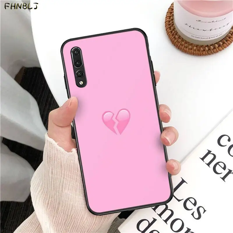 FHNBLJ чехол для телефона с разбитым сердцем huawei p10 lite p20 P40 pro p30 psmart 2019|Бамперы| |
