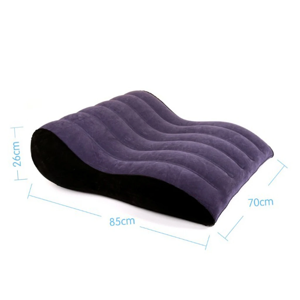 Soft PVC Portable Inflatable Air Pillow Wedge Comfortable Curved Foldable Couples Adult Games Love Pad Cushion Mat Furniture