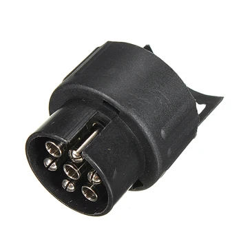 

7 to 13 Pin Trailer Truck Towing Caravan Plug Adapter Towbar Socket Electrics Adapter Converter Black Big Sale